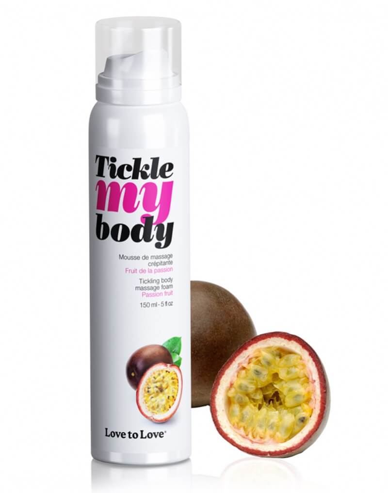 Tickle my body - masszázs olaj hab - passion fruit (150 ml) kép