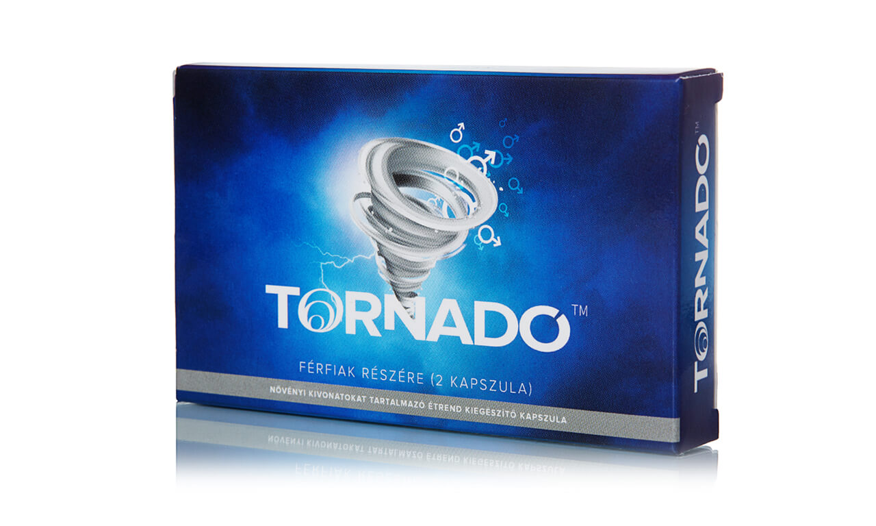 Tornado - növényi kivonatokat tartalmazó étrend kiegészítő kapszula férfiaknak (2 db) kép