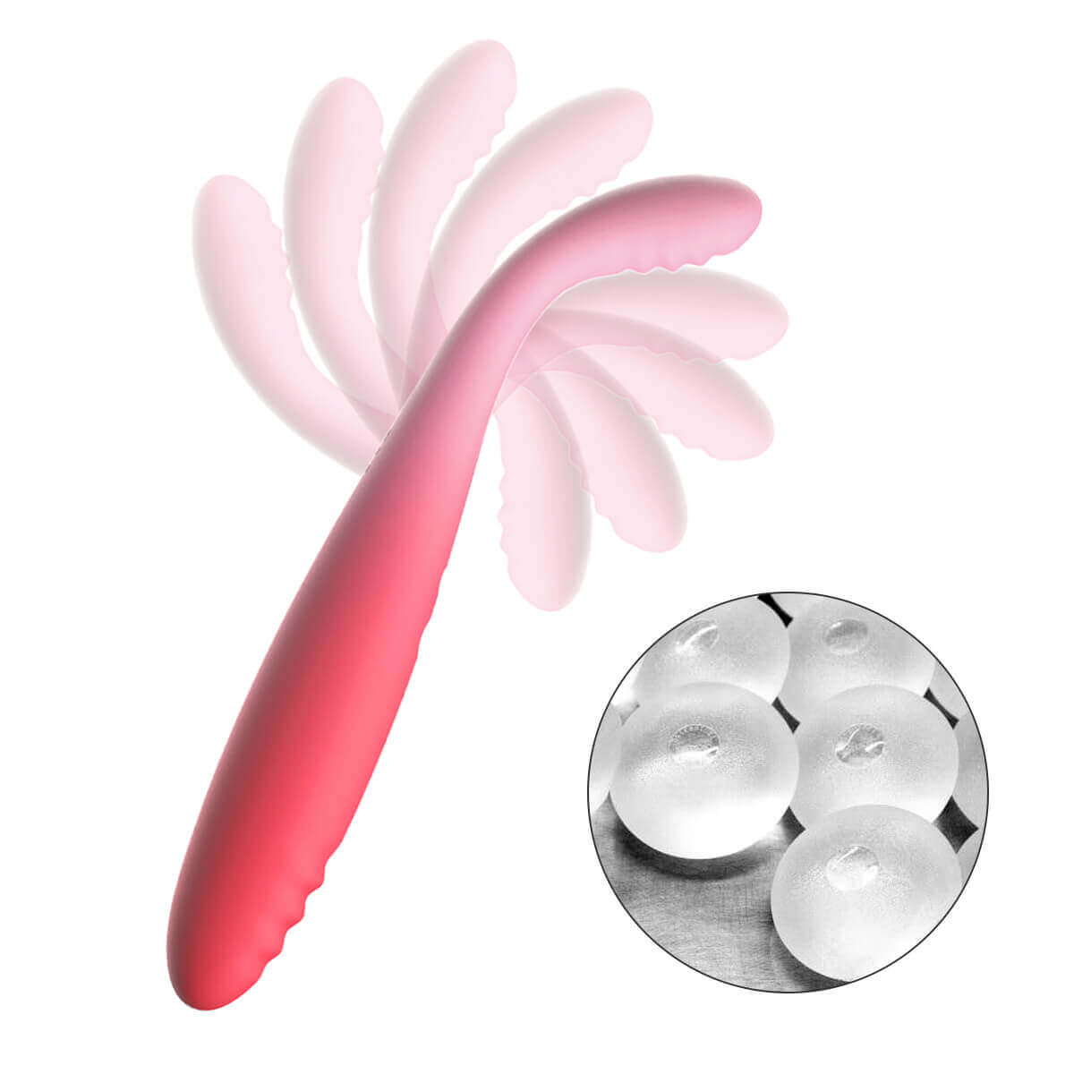 Vibeconnect Ridmii - akkus, melegítős G-pont vibrátor (pink) G-pont vibrátor kép