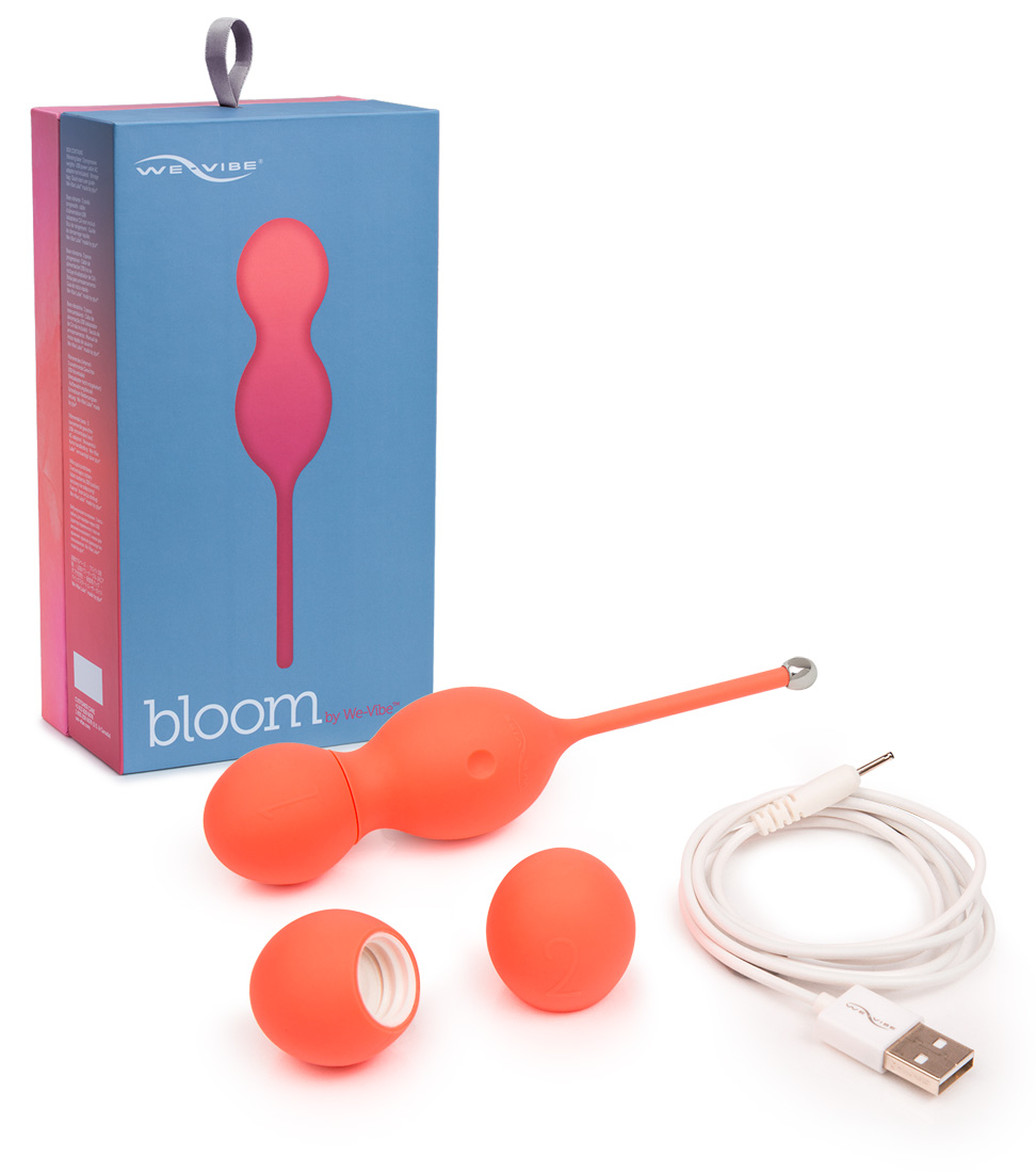 We-Vibe Bloom - akkus gésagolyó cserélhető súlyokkal (narancs) Kéjgolyók, tojás vibrátorok kép