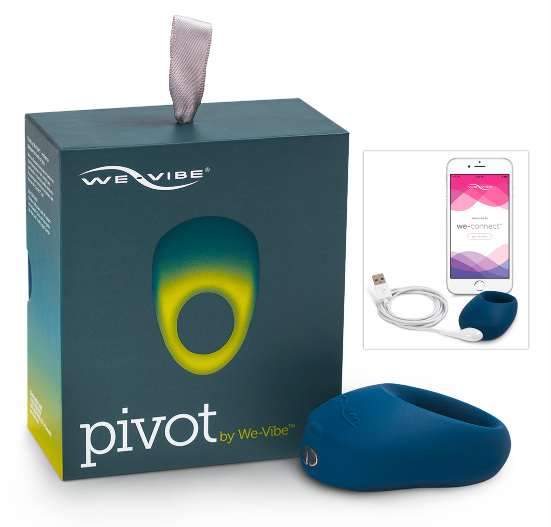 We-Vibe Pivot - akkus, vibráló péniszgyűrű (éjkék) kép