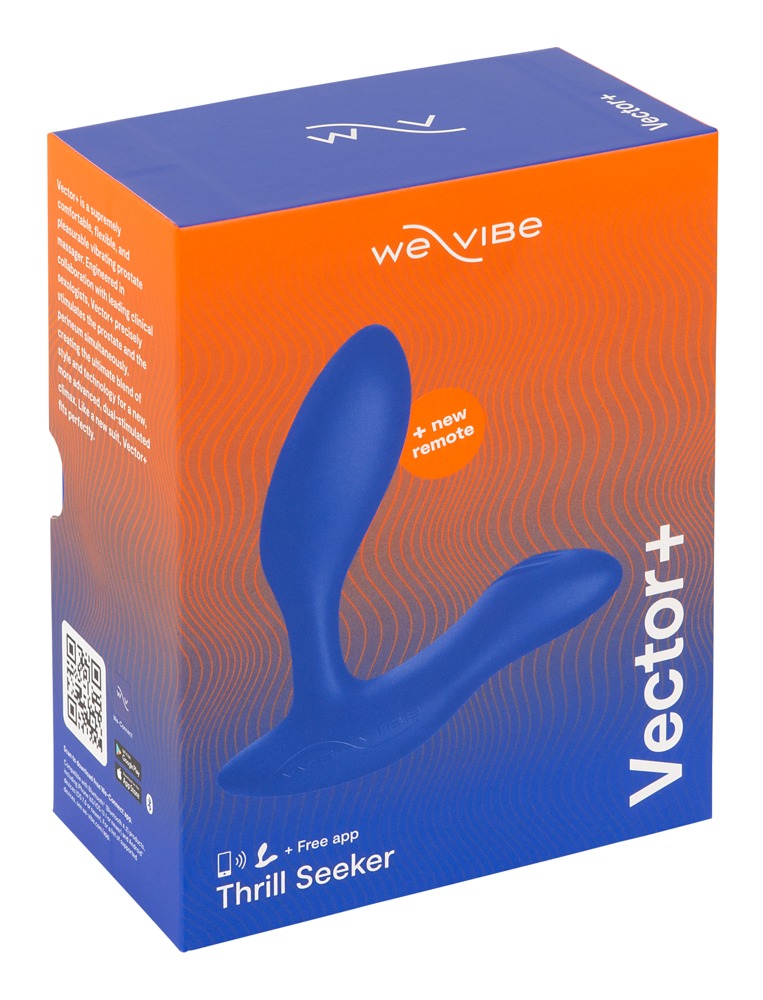 We-Vibe Vector+ - akkus, vízálló, okos anál vibrátor (kék) Dildó, vibrátor, butt-plug kép