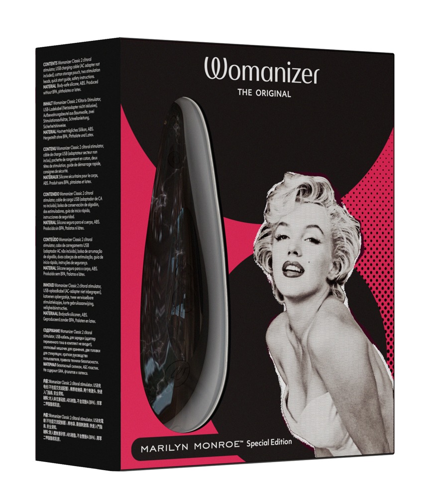 Womanizer Marilyn Monroe Special - akkus csiklóizgató (fekete) Klitorisz izgatók kép