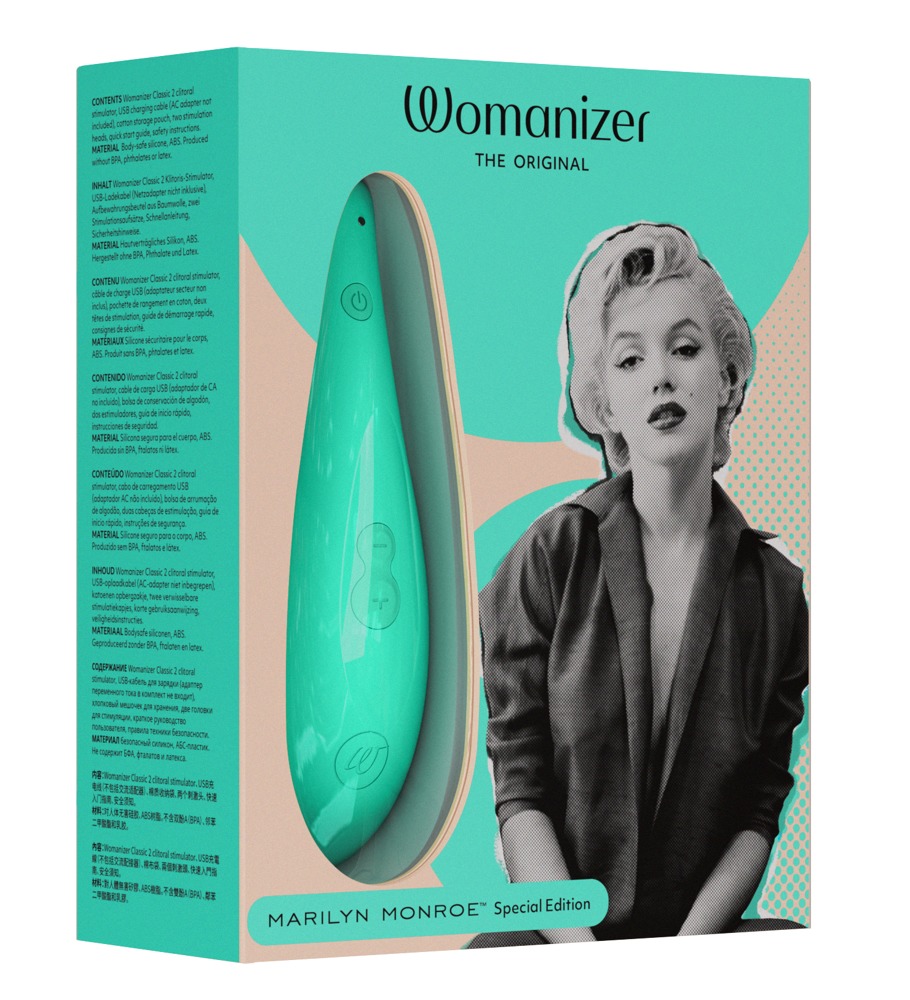 Womanizer Marilyn Monroe Special - akkus csiklóizgató (türkiz) Klitorisz izgatók kép