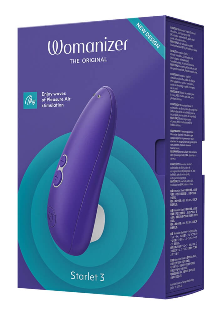 Womanizer Starlet 3 - akkus, vízálló csiklóizgató (kék) Klitorisz izgatók kép
