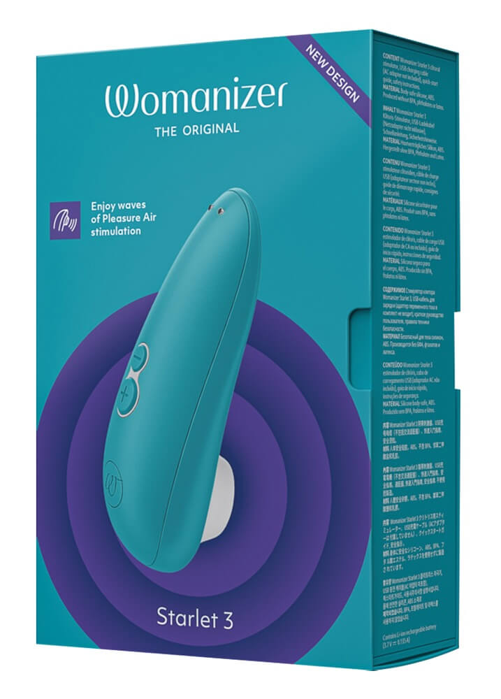 Womanizer Starlet 3 - akkus, vízálló csiklóizgató (türkiz) Klitorisz izgatók kép