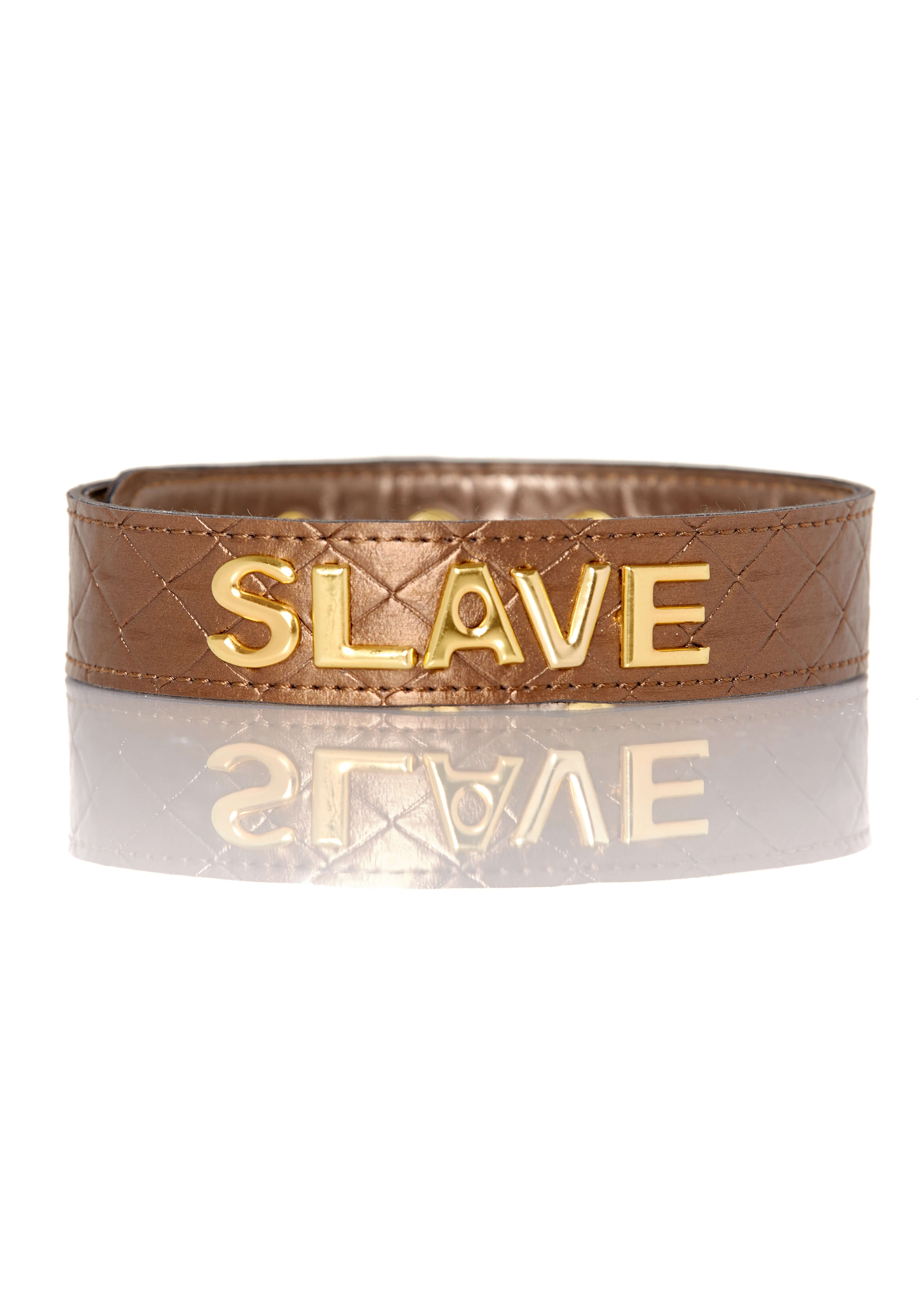 X-Play Slave - rabszolga nyakörv (bronz) kép