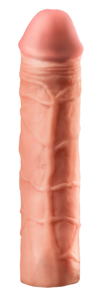 X-TENSION Mega 3 - élethű péniszköpeny (22,8 cm) - natúr Péniszköpenyek, péniszhosszabbítók kép