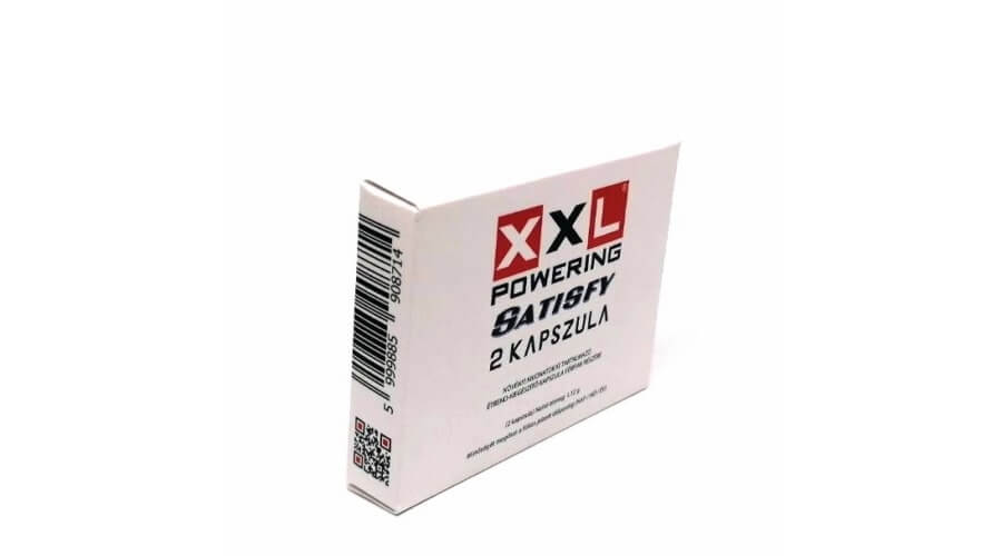 XXL powering Satisfy - erős, étrend-kiegészítő kapszula férfiaknak (2 db) kép