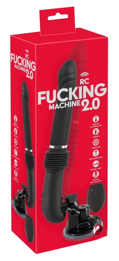 You2Toys RC Fucking Machine 2.0 - akkus lökő vibrátor (fekete) kép
