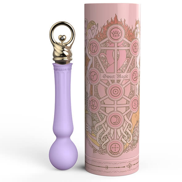 ZALO Confidence Heating Wand - akkus, luxus masszírozó vibrátor (lila) kép