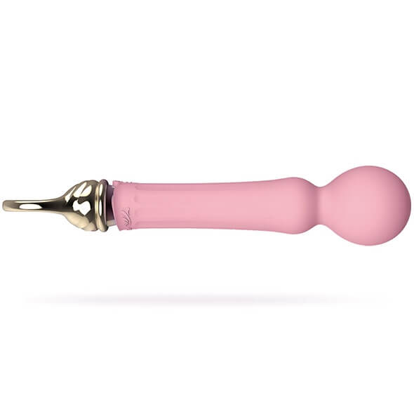 ZALO Confidence Heating Wand - akkus, luxus masszírozó vibrátor (pink) Vibrátorok (rezgő vibrátor) kép