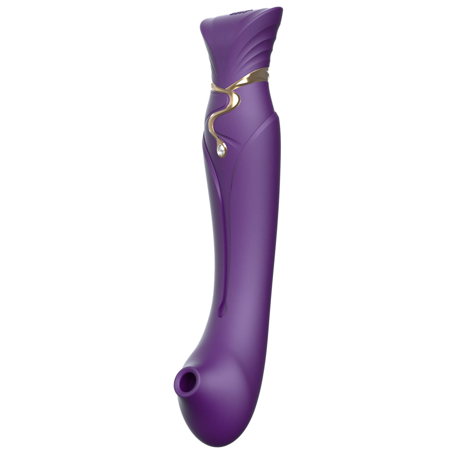 ZALO Queen - akkus impulzushullámos G-pont- és csiklóvibrátor (lila) kép