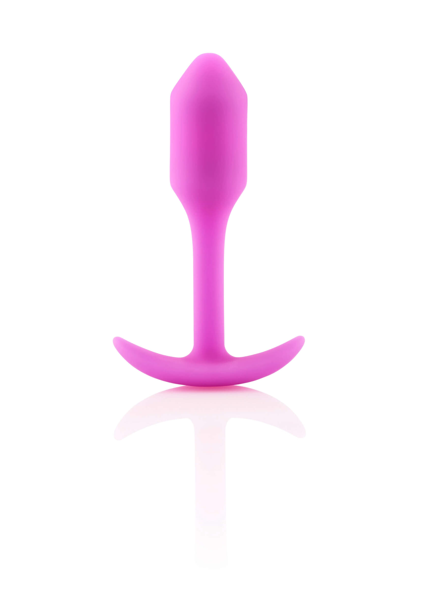 b-vibe Snug Plug 1 - anál dildó belső súllyal (55g) - pink Dildó, vibrátor, butt-plug kép